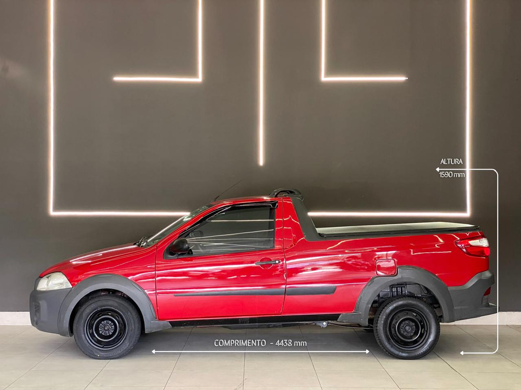 Fiat Strada Vermelho