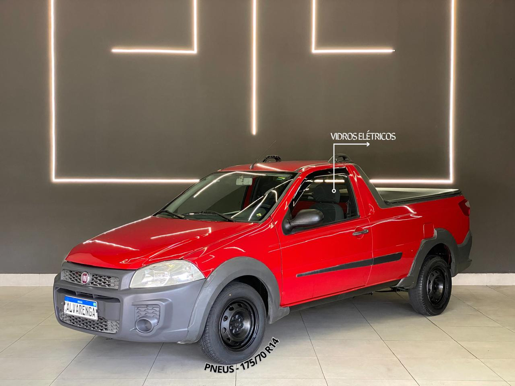 Fiat Strada Vermelho